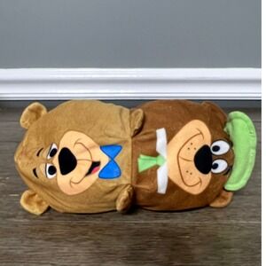 Yogi Bear Boo Boo Bear Plush Reversilble Cartoon Character Kids
